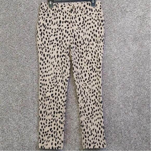 Chico's So Slimming girlfriend slim leopard print ankle jeans size (4 - 6) - Picture 1 of 13